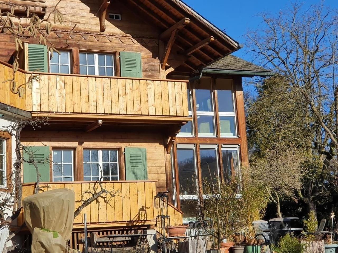 Ferienwohnung In Der Gartenstadt, Liebefeld Bern Exteriör bild